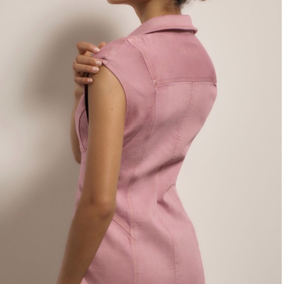 Pilcro Sleeveless Mauve Denim Dress Size 8 NWT - Picture 3 of 6